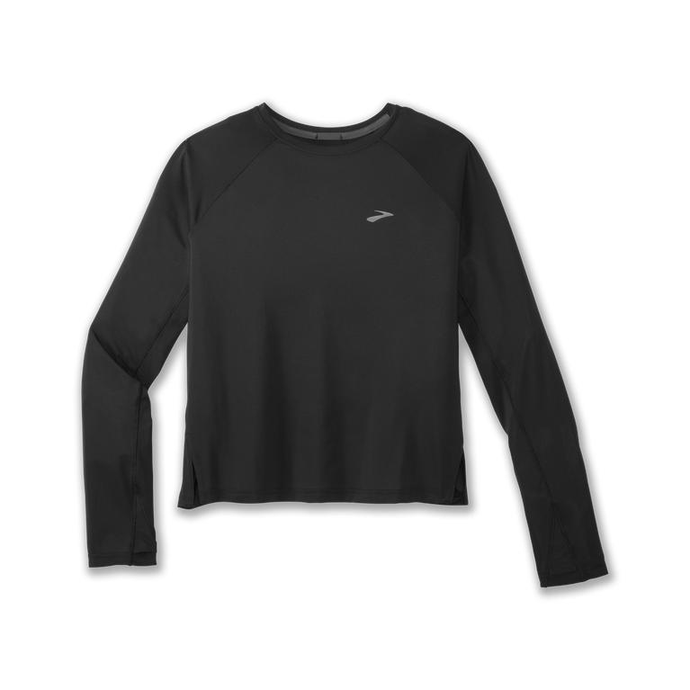 Brooks Sprint Free - Womens Breathable Long Sleeve Running Shirt - Black (27139UQBG)